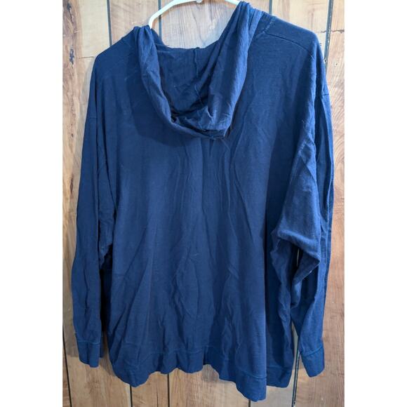 Jms Just My Size Hoodie Hooded Shirt Womens Plus Size 5X XXXXX 5XL Blue Zip Up - Picture 2 of 6